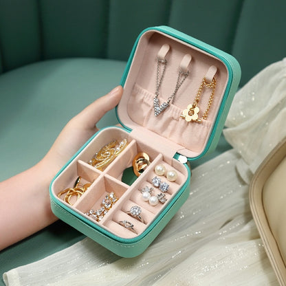 Portable Jewelry Box Jewelry Organizer Display Travel Jewelry  Boxes Leather Storage Jewelry Organized Display - StorageandmoreStorage