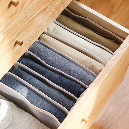 Sweater Clothes Storage Grid Boxes Student Dormitory Wardrobe Closet Drawer Organizer T-shirt Pants Clothing Separation Box - StorageandmoreStorage