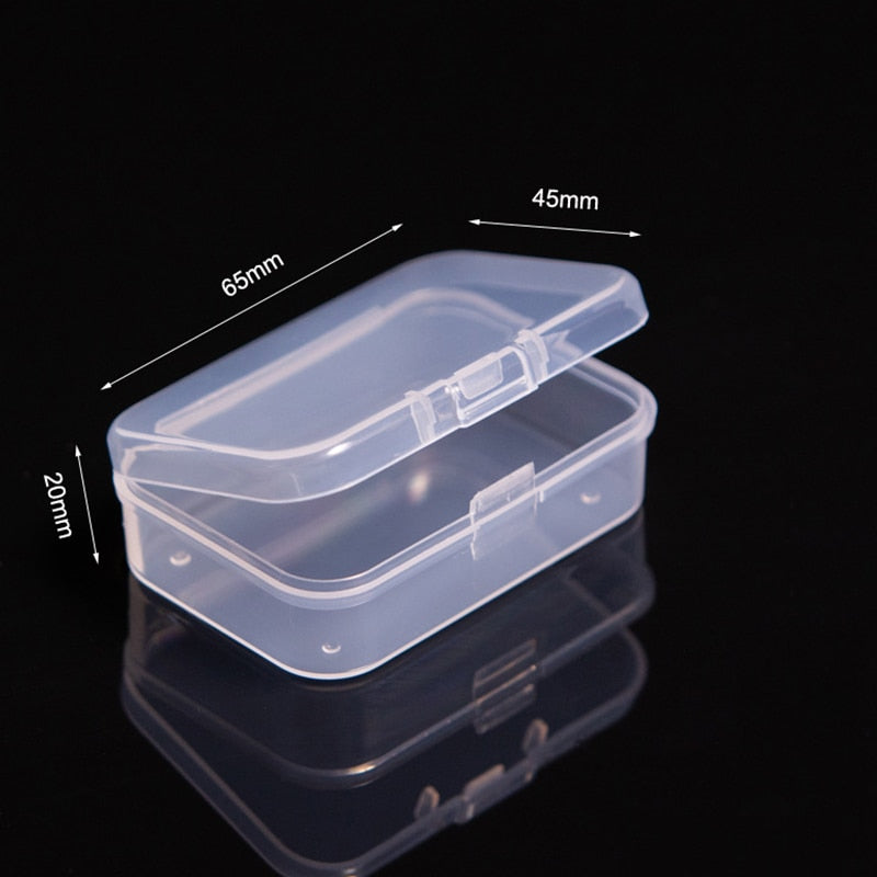 Mini Plastic Box Rectangular Box Translucent Box Packing Box Storage Box Dustproof Durable Strong Jewelry Storage Case Container - StorageandmoreStorage