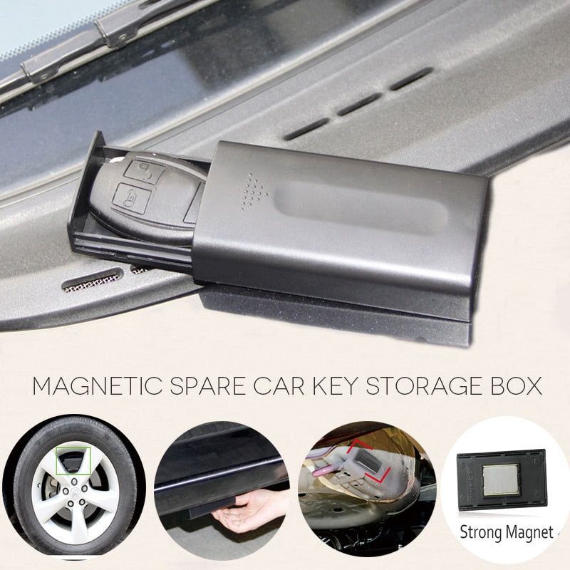 Creative Stash Key Safe Storage Box Magnetic Portable Storage Box Hidden Keys For Car Caravan Truck Home Travel Outdoor Camp - StorageandmoreStorage