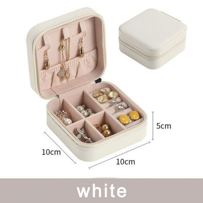 New Jewelry Case Boxes Jewelry Organizer Display Travel Girls Princess Storage Jewelry Box High Quality Earring Holder Gifts Hot - StorageandmoreStorage