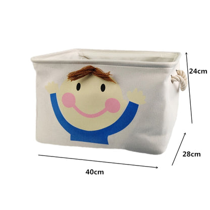 Foldable Laundry Basket for Dirty Clothes for kids baby Toys canvas wasmand large storage hamper kids baby Home Organizer - StorageandmoreStorage