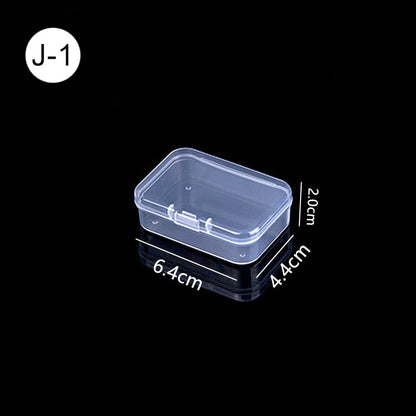 Mini Boxes Rectangle Clear Plastic Jewelry Storage Case Container Packaging Box for Earrings Rings Beads Collecting Small Items - StorageandmoreStorage