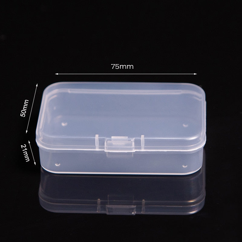 Mini Plastic Box Rectangular Box Translucent Box Packing Box Storage Box Dustproof Durable Strong Jewelry Storage Case Container - StorageandmoreStorage