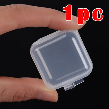 30PCS Small Boxes Square Transparent Plastic Box Jewelry Storage Case Finishing Container Packaging Storage Box for Earrings - StorageandmoreStorage