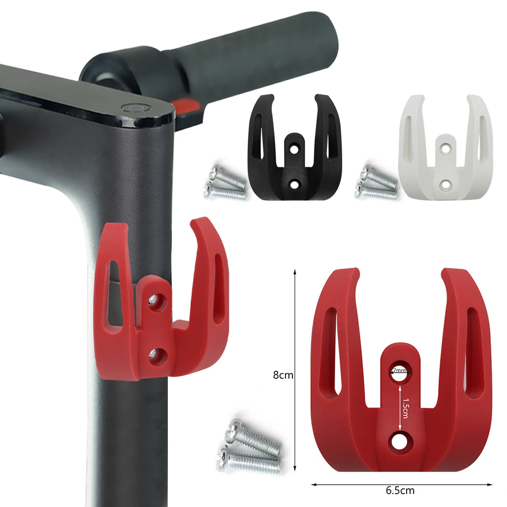 Electric Scooter Front Hook Hanger for Xiaomi M365/1S/Pro Scooter Accessories Bag Helmet Dual Claw Grips Storage Holder Rack - StorageandmoreStorage