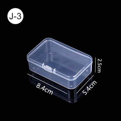 Mini Boxes Rectangle Clear Plastic Jewelry Storage Case Container Packaging Box for Earrings Rings Beads Collecting Small Items - StorageandmoreStorage