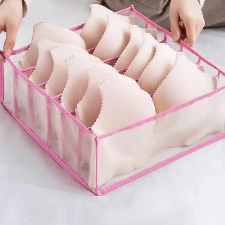 Jeans Bra Organizer Home Separated Dormitory Closet Organizer for Socks Underwear Scarves Storage Box Organizer Foldable Drawer - StorageandmoreStorage