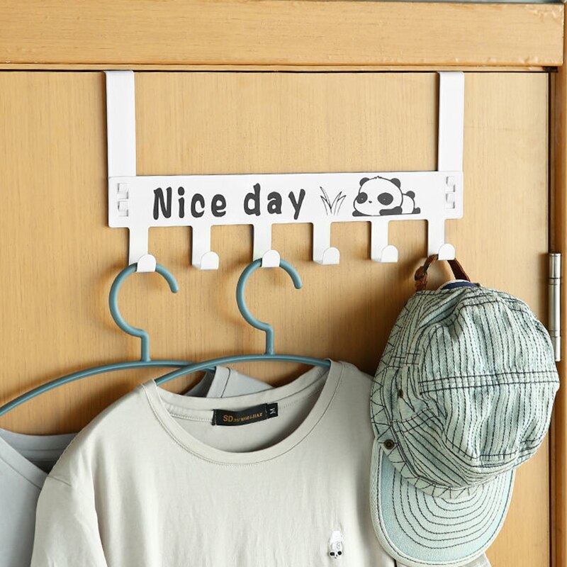 Hooks Over The Door Home Bathroom Organizer Rack Clothes Coat Hat Towel Hanger New Bathroom Kitchen Accessories Holder Door Hang - StorageandmoreStorage