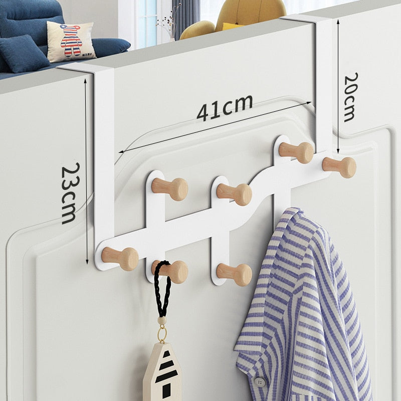 Hooks Over The Door Hooks Home Bathroom Organizer Rack Clothes Coat Hat Towel Hanger New Bathroom Kitchen Accessories Holder - StorageandmoreStorage