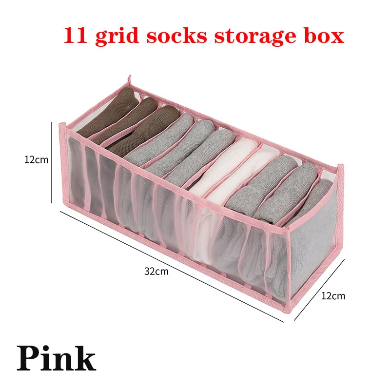 Jeans Organizer Closet Drawer Compartment Box Underwear Bra Socks Boxes Clothes Organizers Trousers Clothes Storage - StorageandmoreStorage