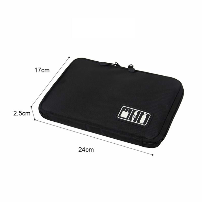 Cable Organizer Storage Bag System Kit Case USB Data Cable Earphone Wire Pen Power Bank SD Card Digital Gadget Device Travel Bag - StorageandmoreStorage