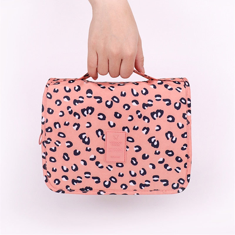 Travel Hook Cosmetic Bag Women Make Up Pouch Waterproof Toiletries Beauty Organizer Ladies Bathroom Neceser Makeup Storage Bag - StorageandmoreStorage