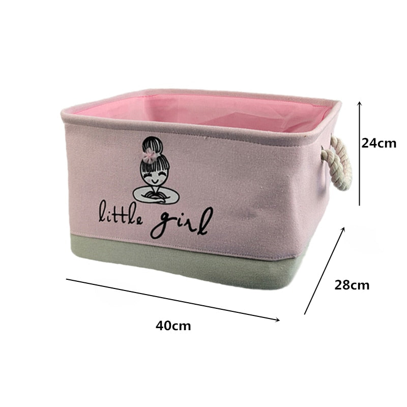 Foldable Laundry Basket for Dirty Clothes for kids baby Toys canvas wasmand large storage hamper kids baby Home Organizer - StorageandmoreStorage