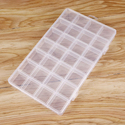 28 Grid Rectangle Plastic Jewelry Box Compartment Storage Box Case Jewelry Earring Bead Craft Display Container Organizer - StorageandmoreStorage