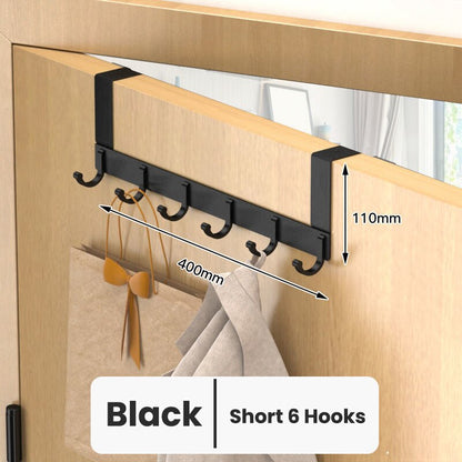 Hooks Over The Door Home Bathroom Organizer Rack Clothes Coat Hat Towel Hanger New Bathroom Kitchen Accessories Holder Door Hang - StorageandmoreStorage