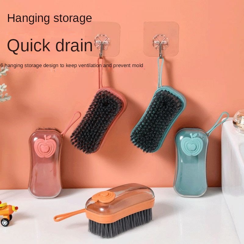 Multifunctional Liquid Cleaning Brush Automatic Soft Brush Shoe Artifact Shoe Brush Shoe Laundry Brush Household Brush Clothes - StorageandmoreStorage