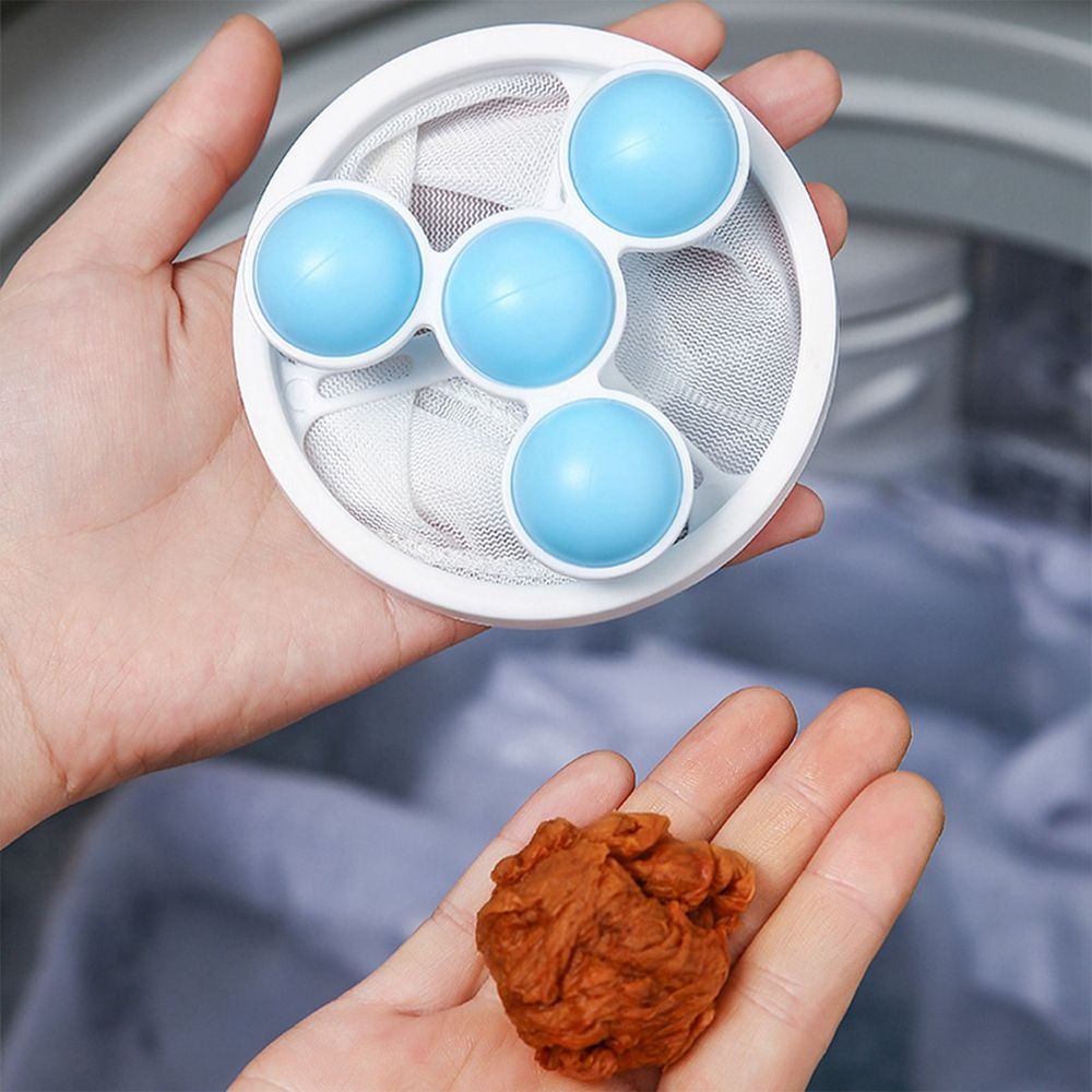 Catches Hair for Washing Machine Accessories Wash Balls Pet Laundry Remover Lint Filter Float Reusable Mesh Pouch Cleaning Tools - StorageandmoreStorage