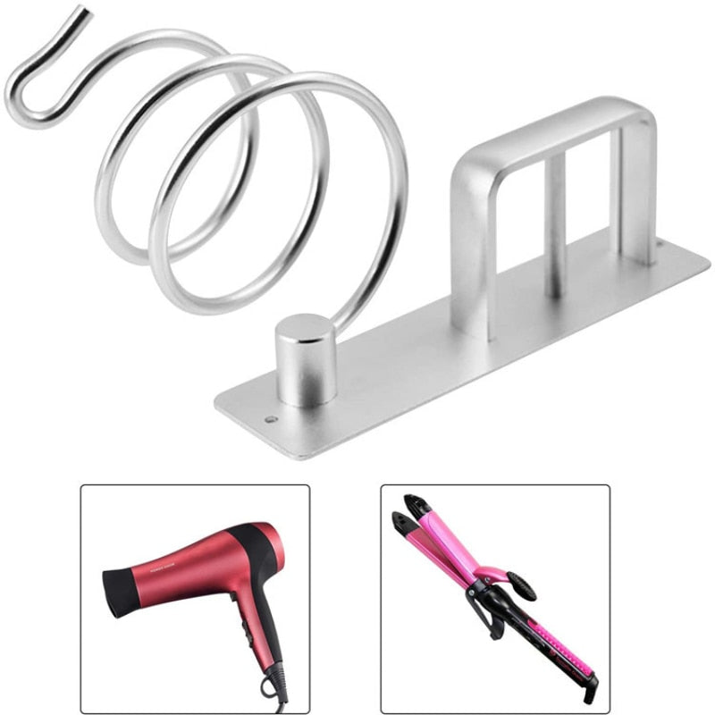 NEW Good Hair Dryer Holder Organized Rack Wall Mounted Hair Straightener stand Bathroom Shelf Storage Shelves Accessories Shelve - StorageandmoreStorage