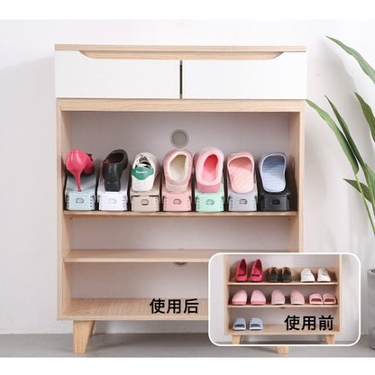 5PCS Adjustable Shoe Rack Organizer Shoes Footwear Storage Stand Support Space Saving Cabinet Closet Holder Modern Bracket - StorageandmoreStorage