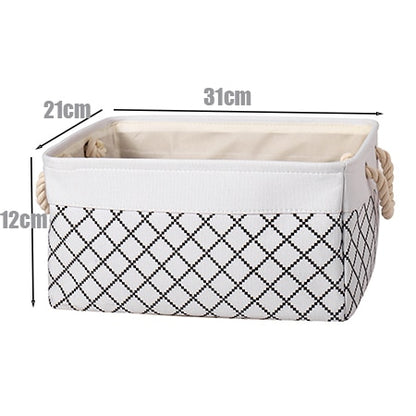 Cotton Linen Folding Storage Baskets Kids Toys Organizer Clothes and Sundries Storage Box Cabinet Storage Bag Laundry Basket - StorageandmoreStorage