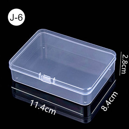 Mini Boxes Rectangle Clear Plastic Jewelry Storage Case Container Packaging Box for Earrings Rings Beads Collecting Small Items - StorageandmoreStorage