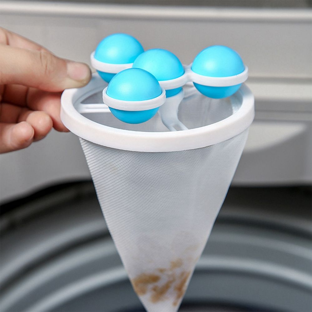 Catches Hair for Washing Machine Accessories Wash Balls Pet Laundry Remover Lint Filter Float Reusable Mesh Pouch Cleaning Tools - StorageandmoreStorage