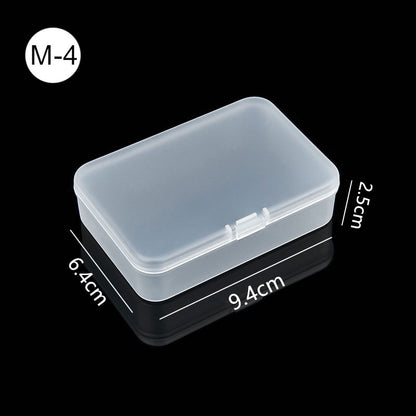 Mini Boxes Rectangle Clear Plastic Jewelry Storage Case Container Packaging Box for Earrings Rings Beads Collecting Small Items - StorageandmoreStorage