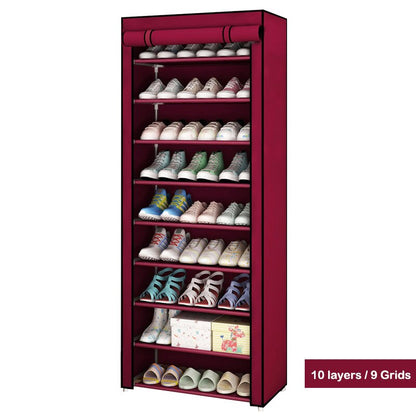 Multi-layer Shoe Cabinet DIY Assembled Dustproof Shelf Hallway Space Saving Storage Organizer Holder Home Furniture Shoe Rack - StorageandmoreStorage