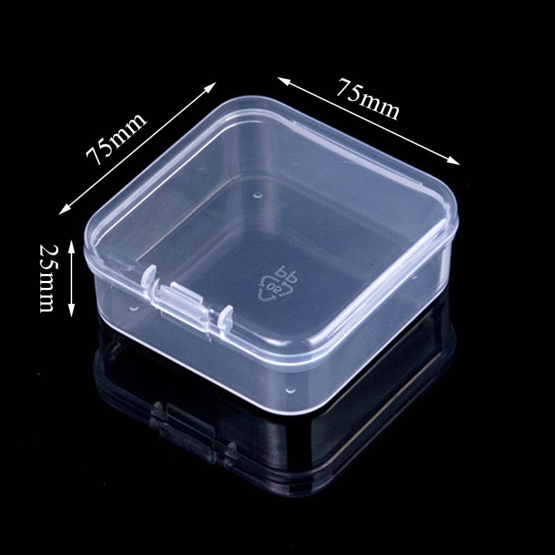 Mini Plastic Box Rectangular Box Translucent Box Packing Box Storage Box Dustproof Durable Strong Jewelry Storage Case Container - StorageandmoreStorage