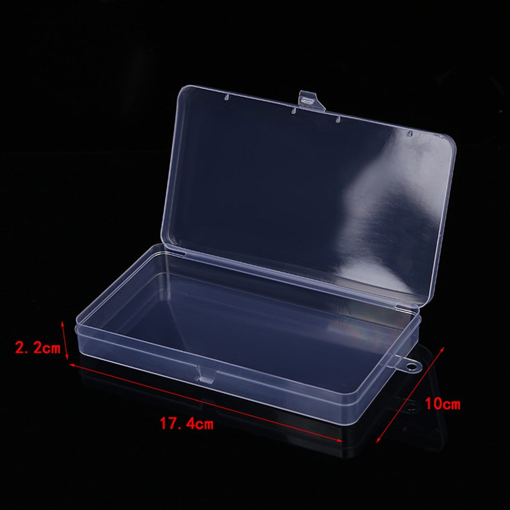 Top Selling Transparent Plastic Storage Box Clear Square Multipurpose Display Case Plastic Jewelry Storage Boxes Multiple Sizes - StorageandmoreStorage