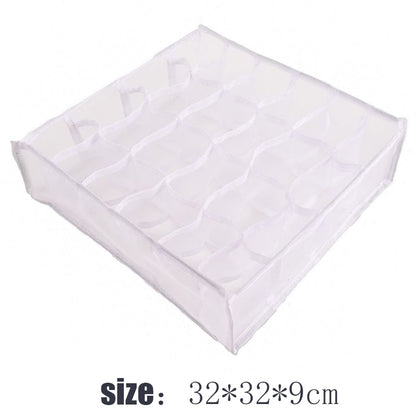 Underwear Socks Shorts Compartment Storage Box Closet Organizer Drawer Mesh Separation Dormitory Storage box Washable Organizer - StorageandmoreStorage