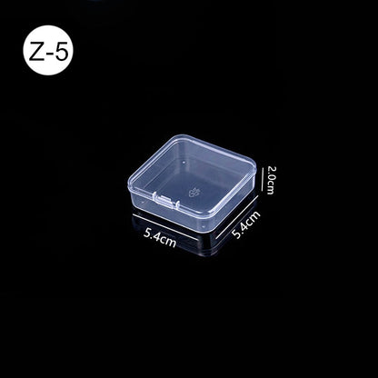 Mini Boxes Rectangle Clear Plastic Jewelry Storage Case Container Packaging Box for Earrings Rings Beads Collecting Small Items - StorageandmoreStorage