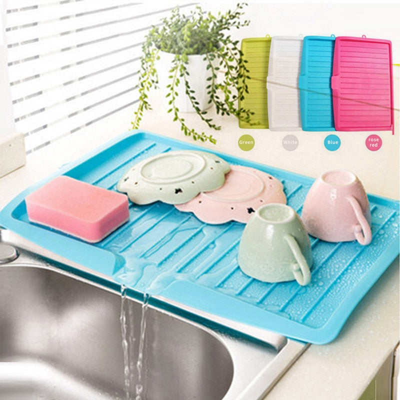 Sink Draining Rack Tray Cutlery Filter Plate Storage Bowl Cup Drainer Dishes Sink Drain Shelving Rack Drain Board Kitchen Tools - StorageandmoreStorage