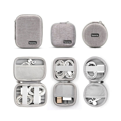 Portable Earphone Storage Bag Data Cable Organizer Bag Multifunctional Digital Gadgets Case MAC Charger U Disk Protective Cover - StorageandmoreStorage