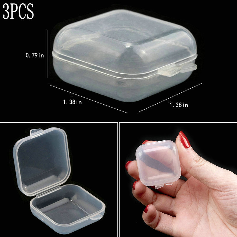 Transparent Plastic Storage Jewelry Box Compartment Adjustable Container For Beads Earring Box For Jewelry Rectangle Box Case - StorageandmoreStorage