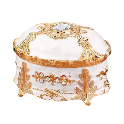 Luxury Vintage Metal Jewelry Box Ring Trinket Case Jewelry Bracelet Pearl Case Gift Storage Box Storage Cosmetic Hamper Giftcaja - StorageandmoreStorage