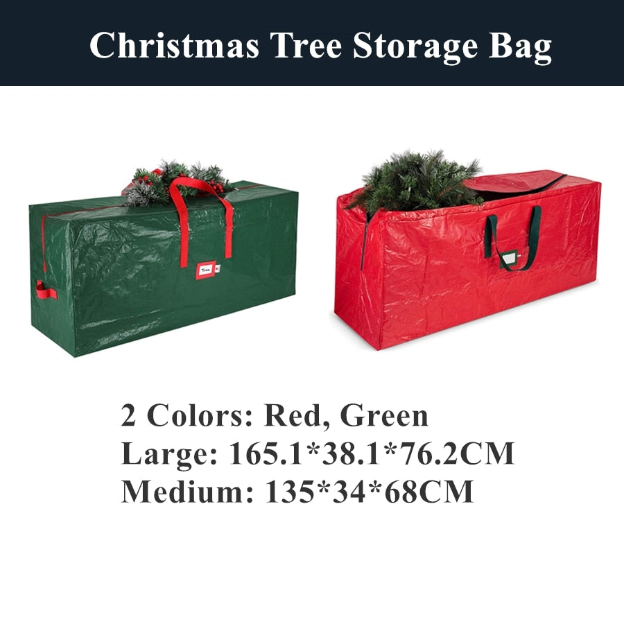 Large Christmas Tree Storage Bag For 9 ft Tall Holiday Artificial Disassembled Trees Round Premium Christmas Wreath Storage Bag - StorageandmoreStorage