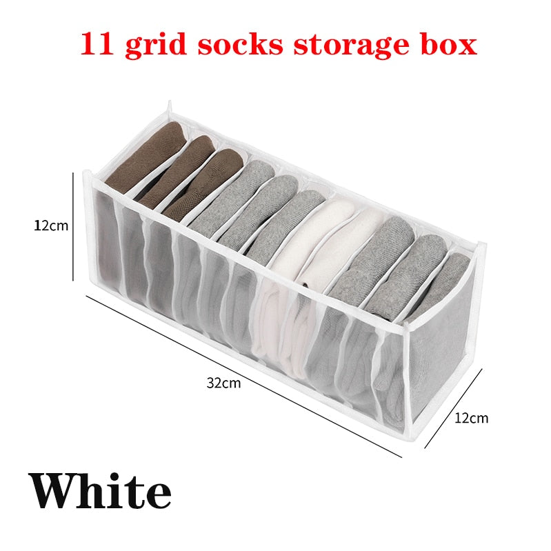 Jeans Organizer Closet Drawer Compartment Box Underwear Bra Socks Boxes Clothes Organizers Trousers Clothes Storage - StorageandmoreStorage