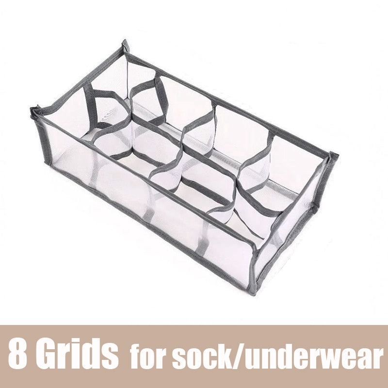 Foldable Drawer Storage Organizer Closet Divider Boxes for Underwear Socks Tie Wardrobe Clothes Storage Organizers Sets - StorageandmoreStorage