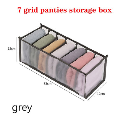 Jeans storage boxes Closet organizer drawer divider boxes Foldable Underwear bra organizers Wardrobe pants T-shirt storage box - StorageandmoreStorage