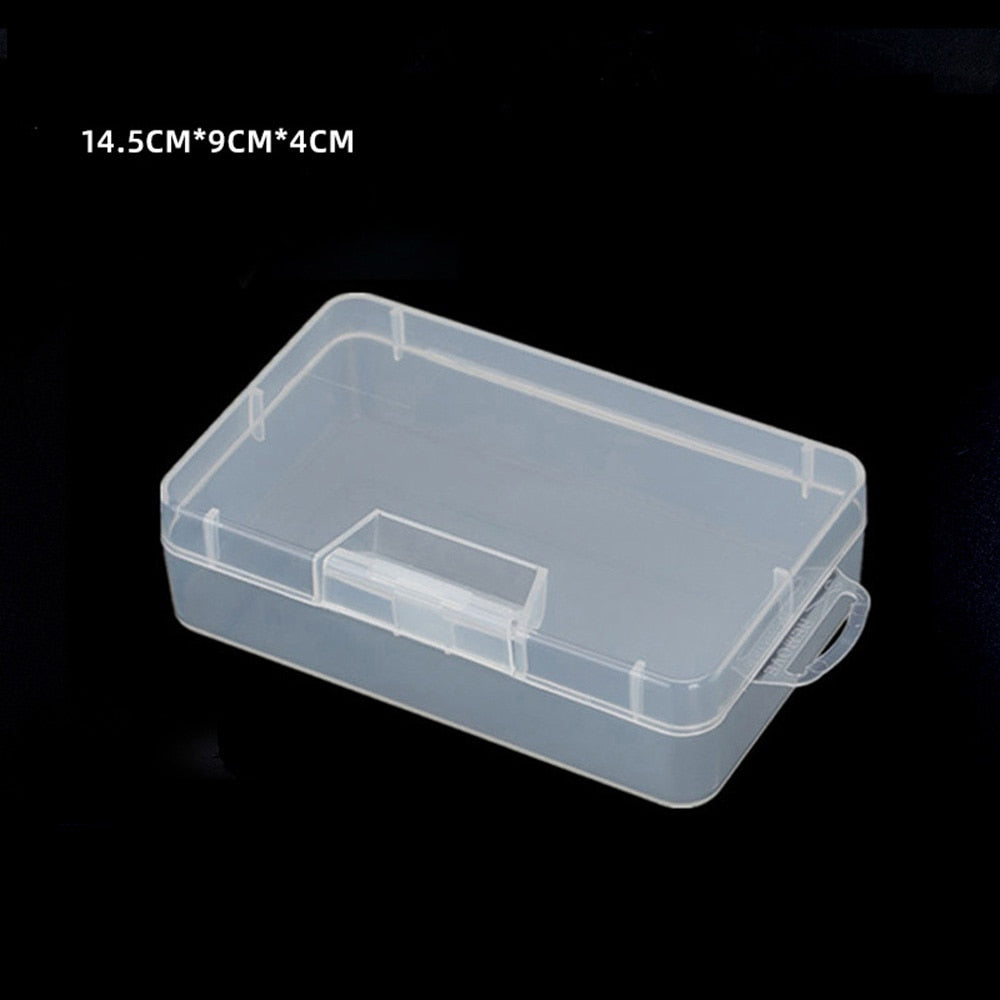 Top Selling Transparent Plastic Storage Box Clear Square Multipurpose Display Case Plastic Jewelry Storage Boxes Multiple Sizes - StorageandmoreStorage