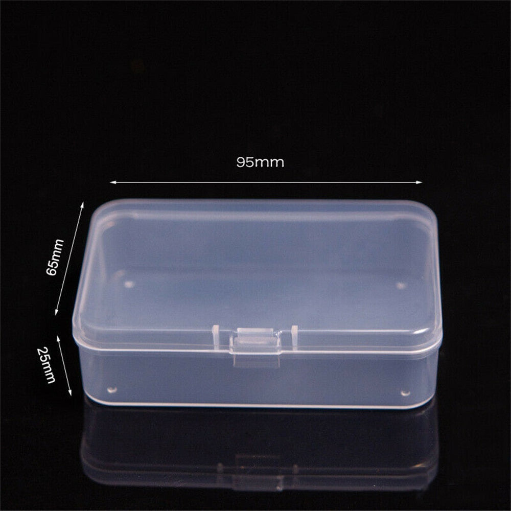 Top Selling Transparent Plastic Storage Box Clear Square Multipurpose Display Case Plastic Jewelry Storage Boxes Multiple Sizes - StorageandmoreStorage