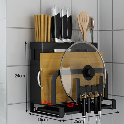 Kitchen Knife Cutting Board Holder Multifunctional Knife Storage Tools Cutting Board Knife Pot Cover Stand Cutlery Scissor Organ - StorageandmoreStorage