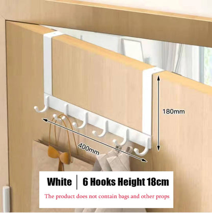 Hooks Over The Door Home Bathroom Organizer Rack Clothes Coat Hat Towel Hanger New Bathroom Kitchen Accessories Holder Door Hang - StorageandmoreStorage