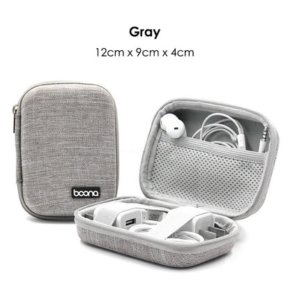 Portable Earphone Storage Bag Data Cable Organizer Bag Multifunctional Digital Gadgets Case MAC Charger U Disk Protective Cover - StorageandmoreStorage