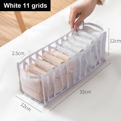 Drawer Closet Underwear Bra Organizer Divider Boxes for Underwear Scarves Socks Bra Foldable Wardrobe Clothes Storage Organizers - StorageandmoreStorage