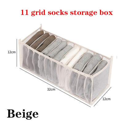 Jeans Organizer Closet Drawer Compartment Box Underwear Bra Socks Boxes Clothes Organizers Trousers Clothes Storage - StorageandmoreStorage