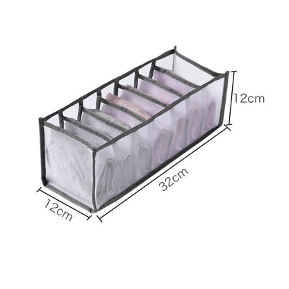 Foldable Drawer Closet Storage Organizer Divider Boxes for Jeans Underwear Socks Bra Wardrobe Clothes Storage Organizers Sets - StorageandmoreStorage