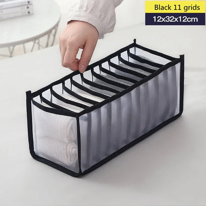 Jeans Bra Organizer Home Separated Dormitory Closet Organizer for Socks Underwear Scarves Storage Box Organizer Foldable Drawer - StorageandmoreStorage